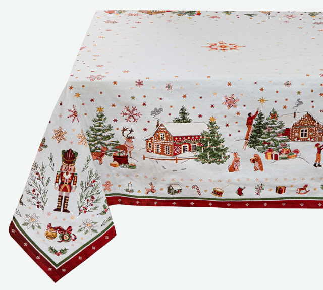 French Jacquard Tablecloth DECO (Casse-Noisette)
